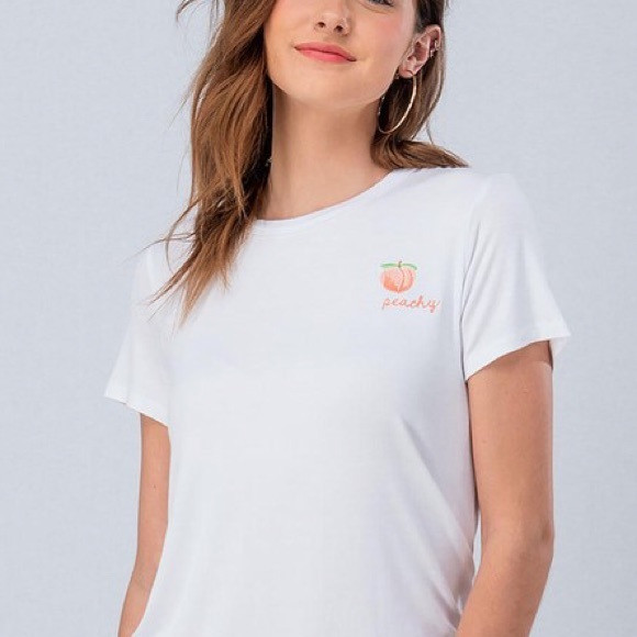 White Peachy Tee - Picture 4 of 5